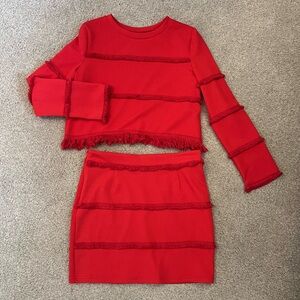💄Fringe Skirt Set